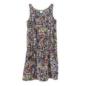 Johnny Martin Girls Dress Size M Pockets Drop Waist Multicolor EUC B52